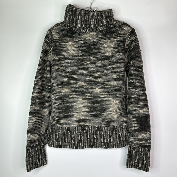 The North Face A5 Wool Turtleneck Wool Black Gray Sweater Size Medium - Picture 4 of 9